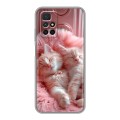 Дизайнерский силиконовый чехол для Xiaomi Redmi 10 котята котики