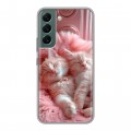 Дизайнерский пластиковый чехол для Samsung Galaxy S22 котята котики