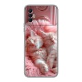 Дизайнерский силиконовый чехол для Tecno Spark 8P котята котики