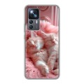 Дизайнерский силиконовый чехол для Xiaomi 12T котята котики
