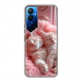Дизайнерский силиконовый чехол для Tecno Pova 4 котята котики