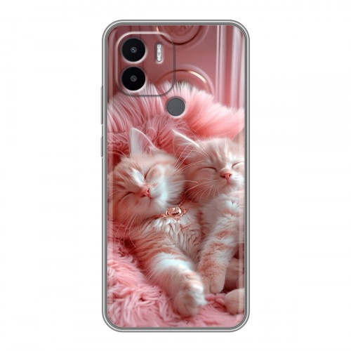 Дизайнерский силиконовый чехол для Xiaomi Redmi A1 Plus котята котики