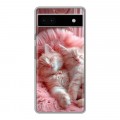 Дизайнерский силиконовый чехол для Google Pixel 6a котята котики