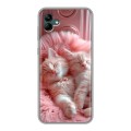 Дизайнерский силиконовый чехол для Samsung Galaxy A04 котята котики