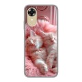 Дизайнерский силиконовый чехол для OPPO A17k котята котики
