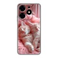 Дизайнерский силиконовый с усиленными углами чехол для Tecno Spark 10 котята котики