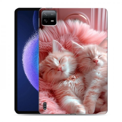 Дизайнерский силиконовый чехол для Xiaomi Pad 6 котята котики