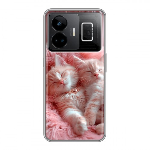 Дизайнерский силиконовый чехол для Realme GT3 котята котики