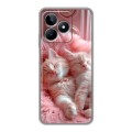 Дизайнерский пластиковый чехол для Realme C53 котята котики