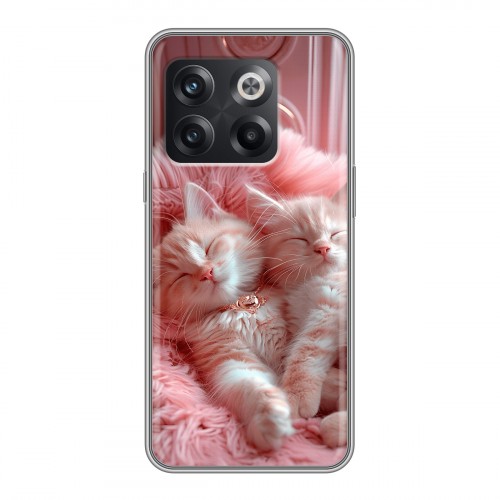 Дизайнерский силиконовый чехол для OnePlus 10T котята котики