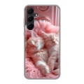 Дизайнерский пластиковый чехол для Samsung Galaxy A55 котята котики
