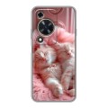 Дизайнерский силиконовый чехол для Huawei Nova Y72 котята котики