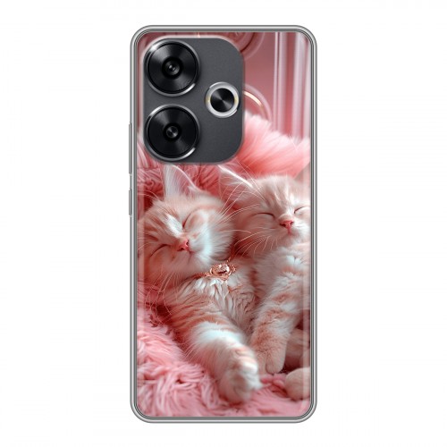 Дизайнерский силиконовый чехол для Xiaomi Redmi Turbo 3 котята котики