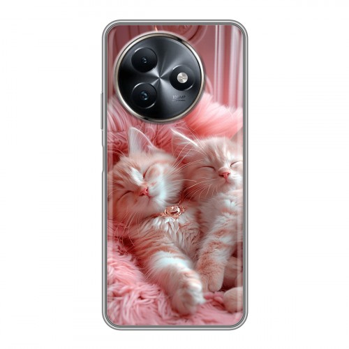 Дизайнерский силиконовый чехол для Itel S24 котята котики
