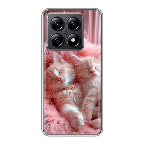 Дизайнерский силиконовый чехол для Xiaomi 14T Pro котята котики
