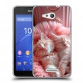 Дизайнерский пластиковый чехол для Sony Xperia E4g котята котики