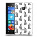 Дизайнерский пластиковый чехол для Microsoft Lumia 435 Пастельные узоры