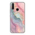 Дизайнерский силиконовый чехол для Vivo Y17 розовый мрамор