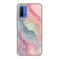 Дизайнерский силиконовый чехол для Xiaomi RedMi 9T розовый мрамор