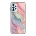 Дизайнерский силиконовый чехол для Samsung Galaxy A23 розовый мрамор