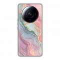 Дизайнерский силиконовый чехол для Xiaomi 12S Ultra розовый мрамор