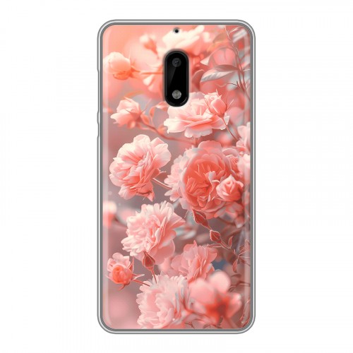 Дизайнерский пластиковый чехол для Nokia 6 Розы цветы