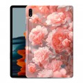 Дизайнерский силиконовый чехол для Samsung Galaxy Tab S7 Розы цветы