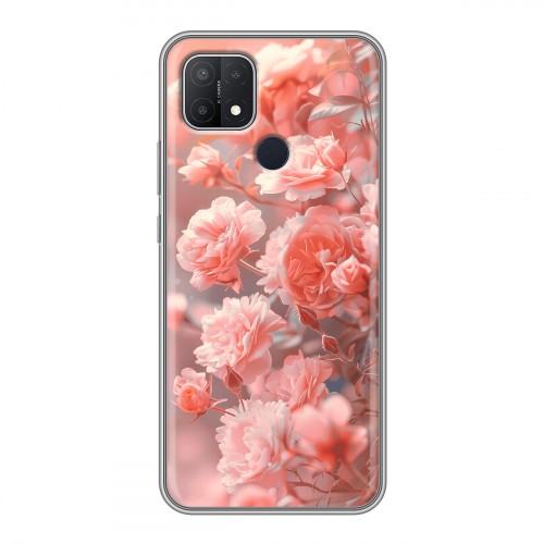 Дизайнерский силиконовый чехол для OPPO A15 Розы цветы