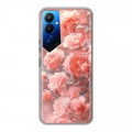 Дизайнерский силиконовый чехол для Tecno Pova 4 Розы цветы