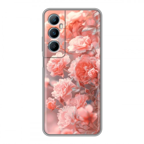 Дизайнерский силиконовый чехол для Realme C65 Розы цветы