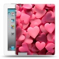 Дизайнерский пластиковый чехол для Ipad 2/3/4 розовые сердечки