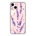 Дизайнерский силиконовый чехол для Iphone 14 цветы лаванда
