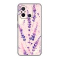 Дизайнерский силиконовый с усиленными углами чехол для Xiaomi RedMi 12C цветы лаванда