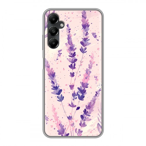 Дизайнерский силиконовый чехол для Samsung Galaxy A05s цветы лаванда