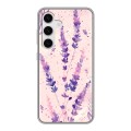 Дизайнерский силиконовый чехол для Samsung Galaxy S24 цветы лаванда
