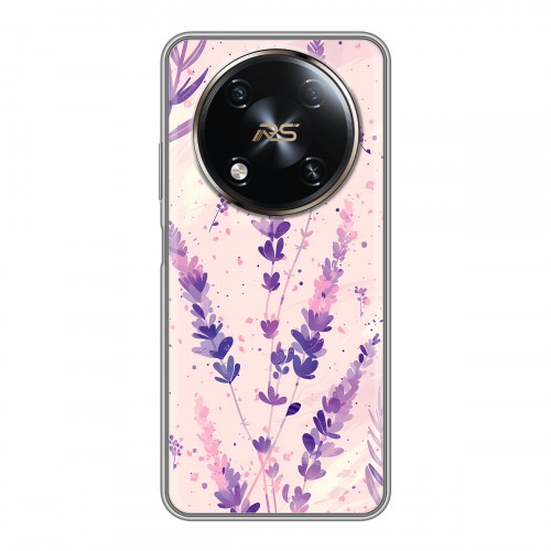 Дизайнерский пластиковый чехол для Itel RS4 цветы лаванда