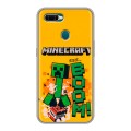 Дизайнерский силиконовый чехол для OPPO AX7 Майнкрафт Minecraft