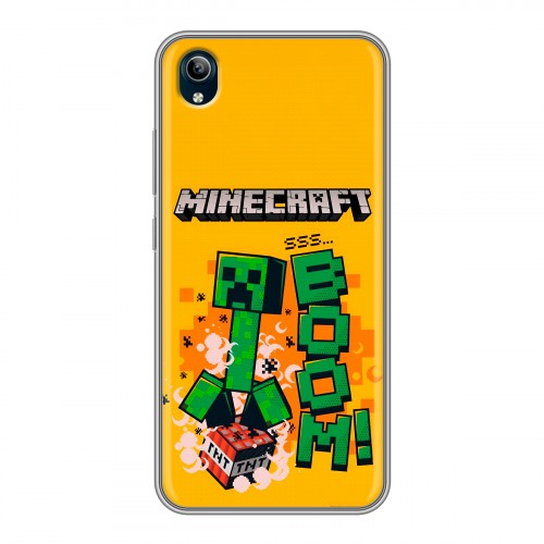 Дизайнерский силиконовый чехол для Vivo Y91C Майнкрафт Minecraft