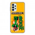Дизайнерский силиконовый с усиленными углами чехол для Samsung Galaxy A23 Майнкрафт Minecraft
