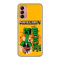 Дизайнерский пластиковый чехол для Samsung Galaxy A04s Майнкрафт Minecraft