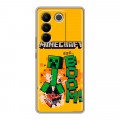 Дизайнерский силиконовый чехол для Vivo V27 Майнкрафт Minecraft