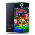 Дизайнерский силиконовый чехол для Homtom HT7 Майнкрафт Minecraft