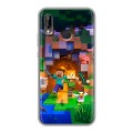 Дизайнерский силиконовый чехол для Huawei P20 Lite Майнкрафт Minecraft