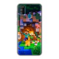 Дизайнерский силиконовый чехол для Samsung Galaxy M30s Майнкрафт Minecraft