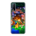 Дизайнерский силиконовый чехол для Vivo Y20 Майнкрафт Minecraft