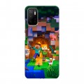 Дизайнерский силиконовый чехол для Xiaomi Poco M3 Pro Майнкрафт Minecraft