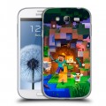 Дизайнерский пластиковый чехол для Samsung Galaxy Grand Майнкрафт Minecraft