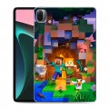 Дизайнерский силиконовый чехол для Xiaomi Pad 5 Майнкрафт Minecraft
