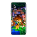 Дизайнерский силиконовый чехол для Tecno Spark 8P Майнкрафт Minecraft