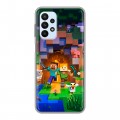 Дизайнерский силиконовый чехол для Samsung Galaxy A23 Майнкрафт Minecraft